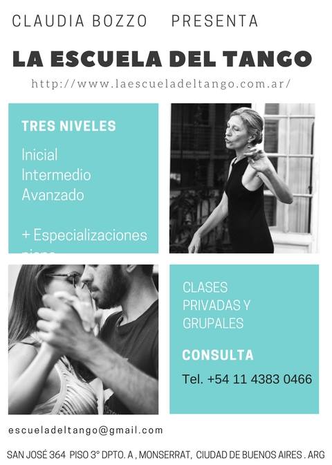 Cursos Tango en La Escuela del Tango